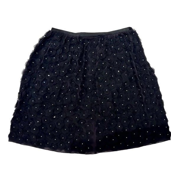 Robbi & Nikki by Robert Rodriguez Dresses & Skirts - Robbi & Nikki silk roses and diamonds  black Mini skirt Designer, Art